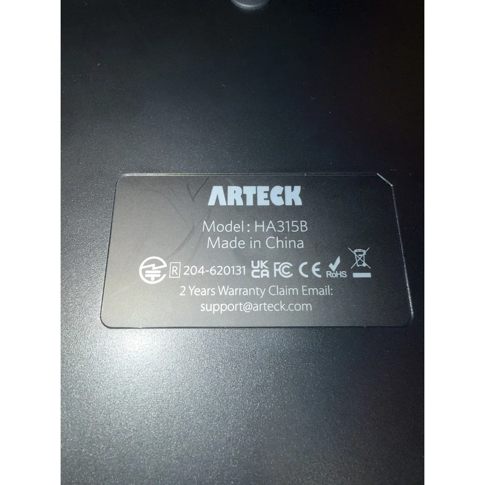 Arteck (HA315B) Split Design Ergonomic Backlit USB Wired Keyboard w Cushion